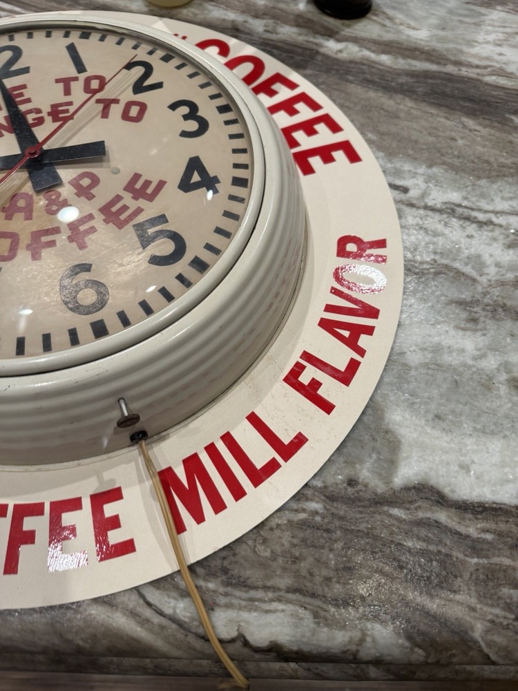 Vintage A&P Coffee Clock