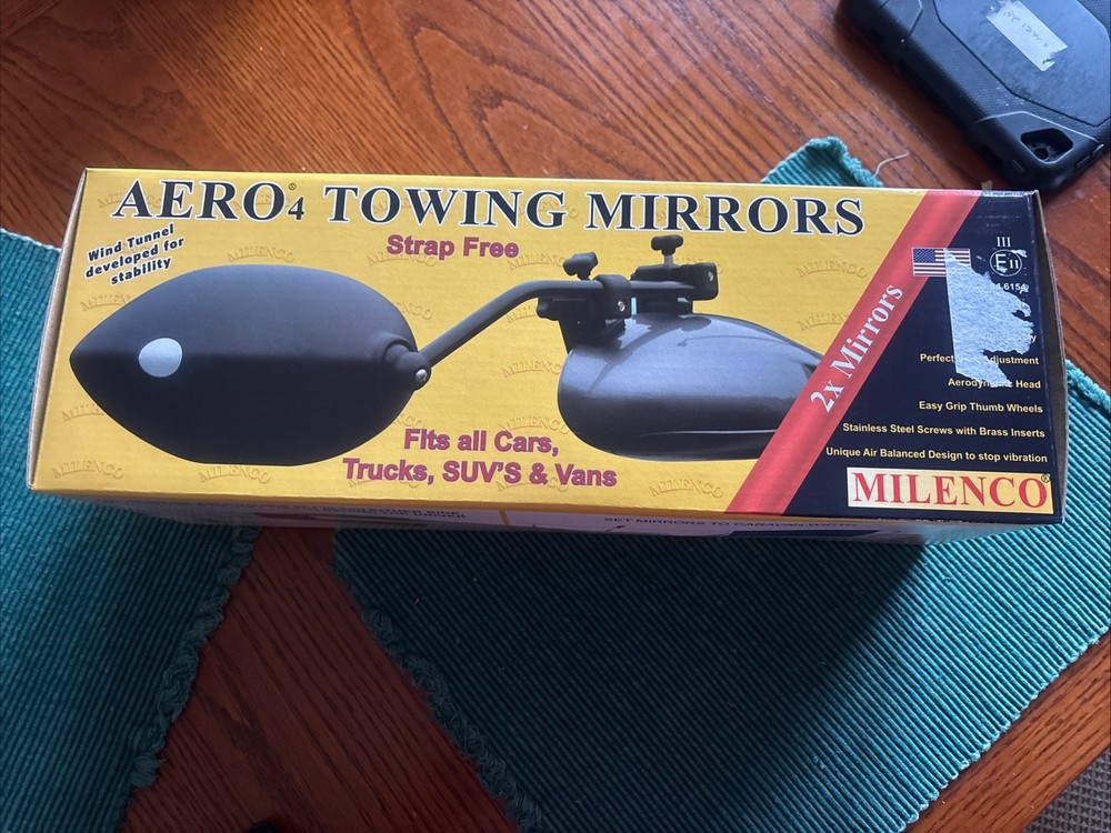 Milenco Aero Towing Mirrors 04-6154