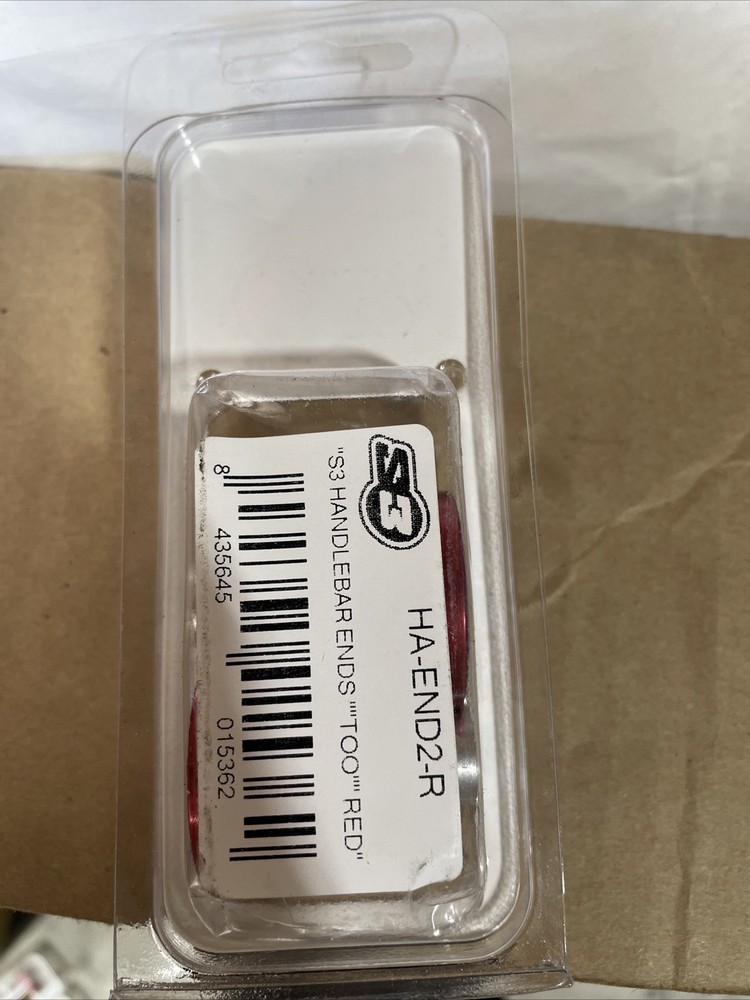 S3 #2 Bar Ends for Handlebars (Red)