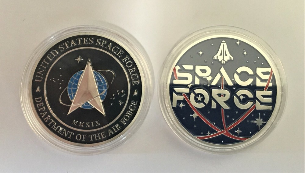 Space Force USAF United States Space Command Air Force Silver Challenge Coin #2