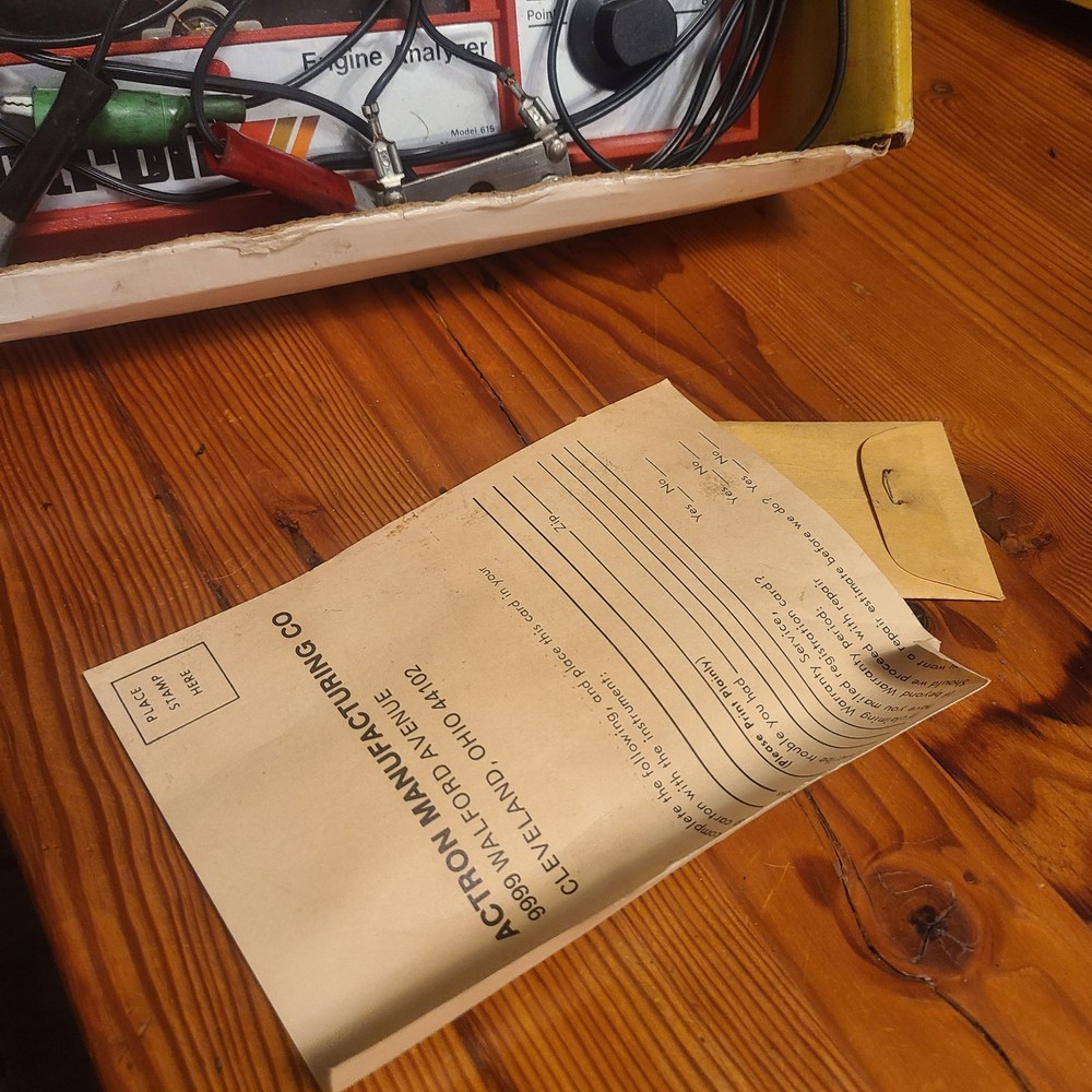 VTG Actron 615 Engine Analyzer & Electrical System Testing W/ Box