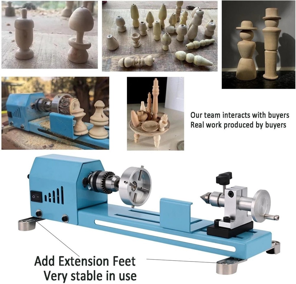 Mini Lathe Machine Multi-Purpose Lathe With Professional Tools Torno Para Mad...