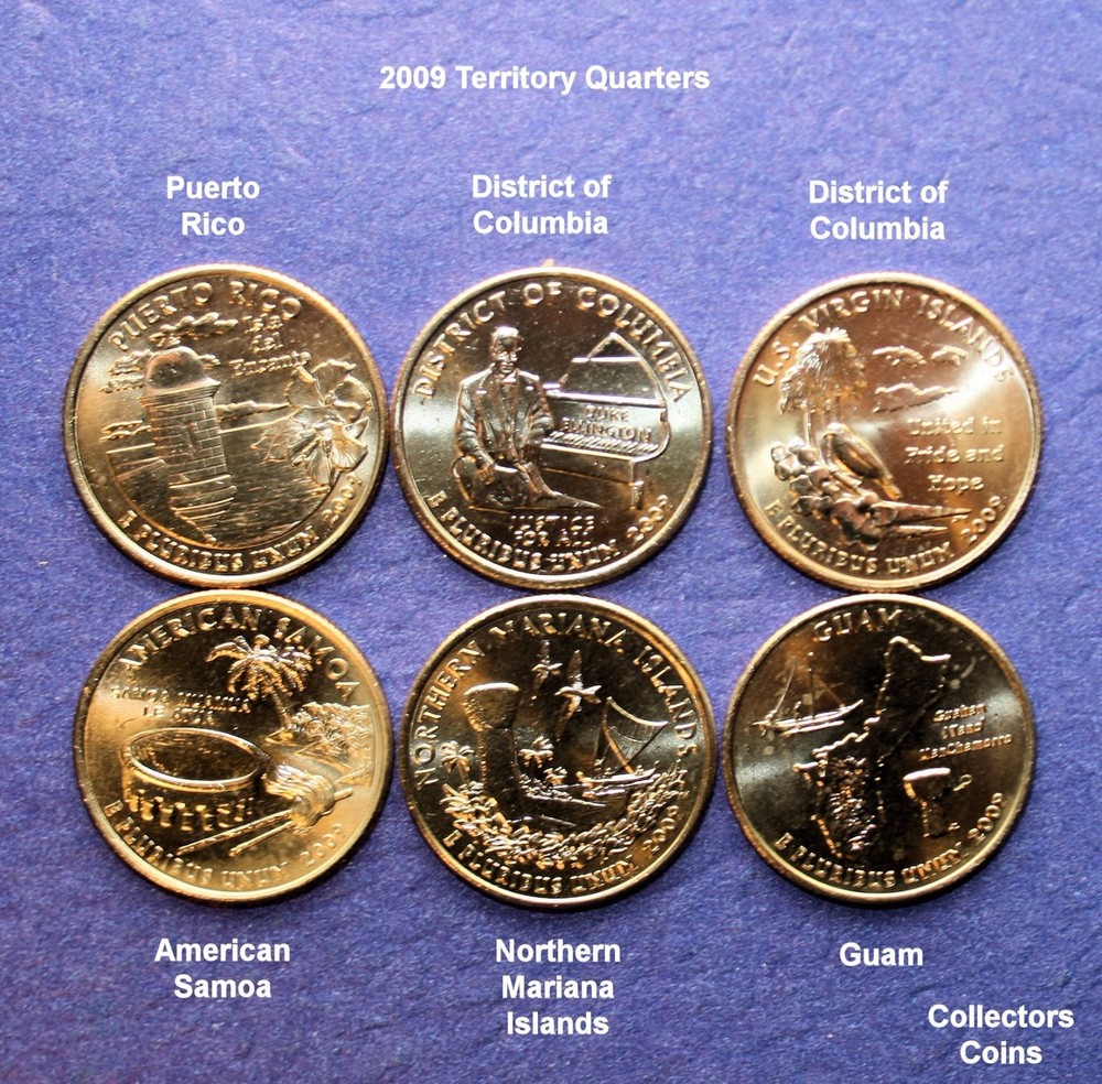 1999 - 2009 Complete 112 State & Territory Quarter P & D Uncirculated Set