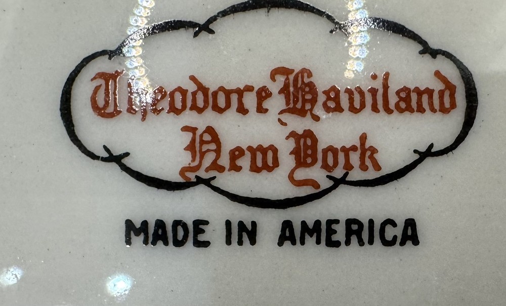 Haviland Bel Air Gravy With Attached Under plate.