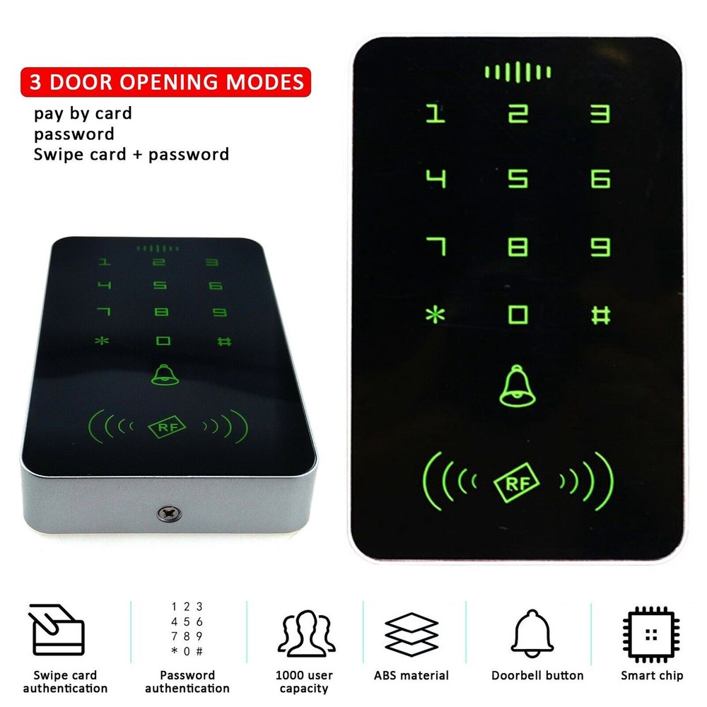 Smart Door Lock + RFID Card Reader Security Password Keypad Entry Access Control