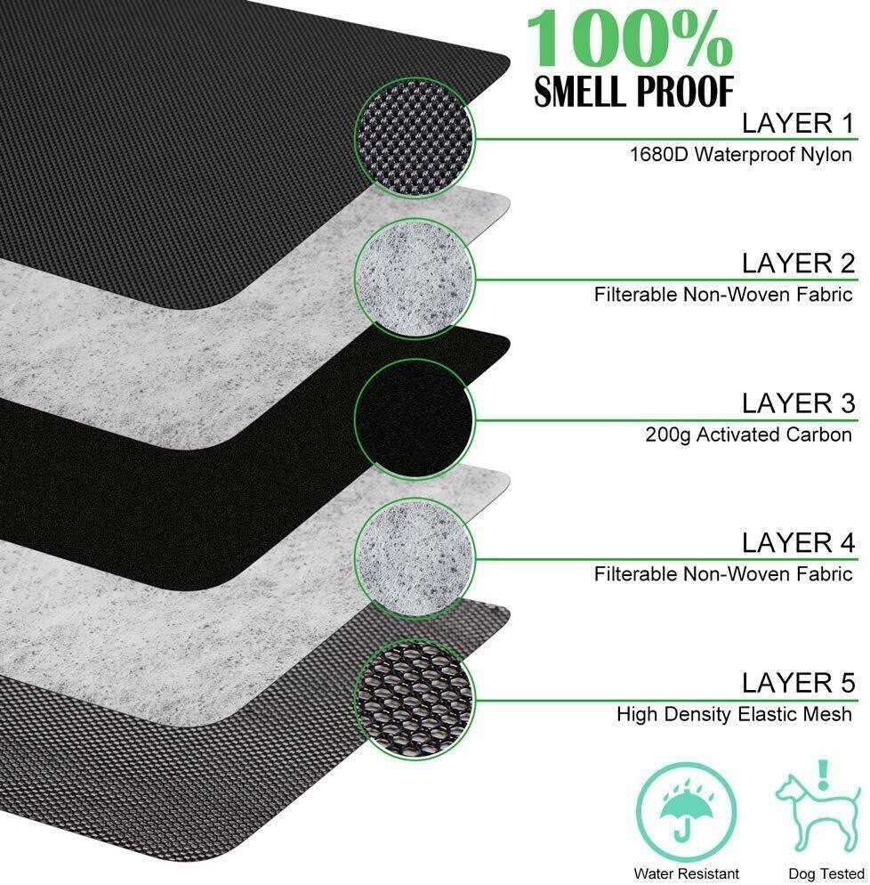 Pack Science Smell Proof Carbon Lined Pouch Odor Less Stash