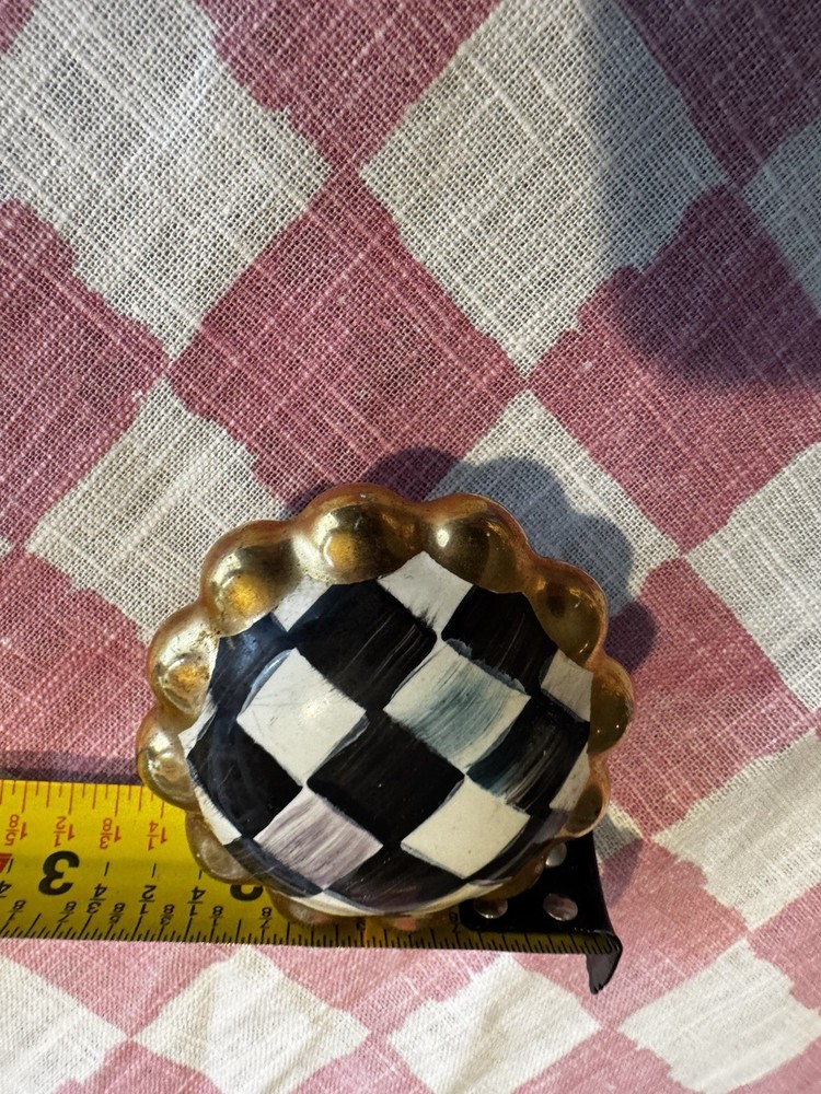 Mackenzie Childs Large Courtly Check Knobs