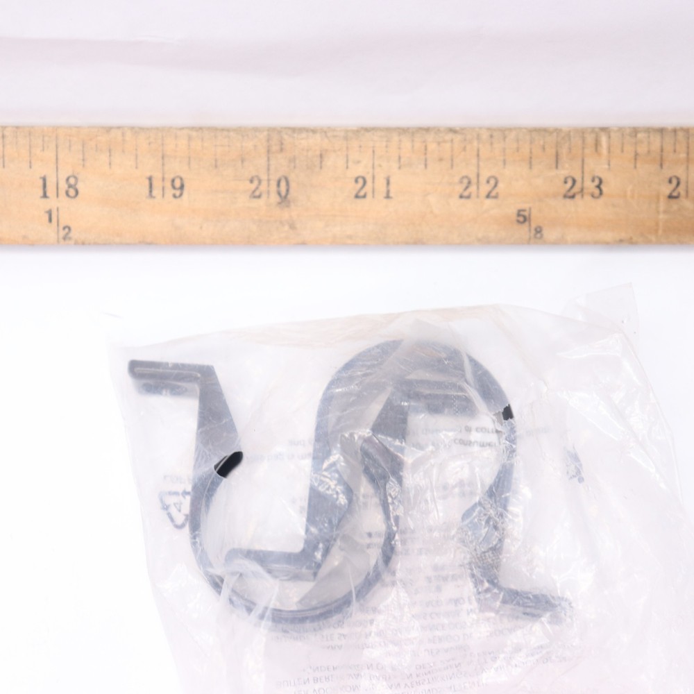 (2-Pk) Solvent Pipe Clip Blkack 40mm