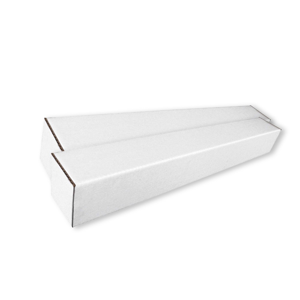 2 x 2 x 25" White Square Mailing Tubes ECT-32B 50/Case