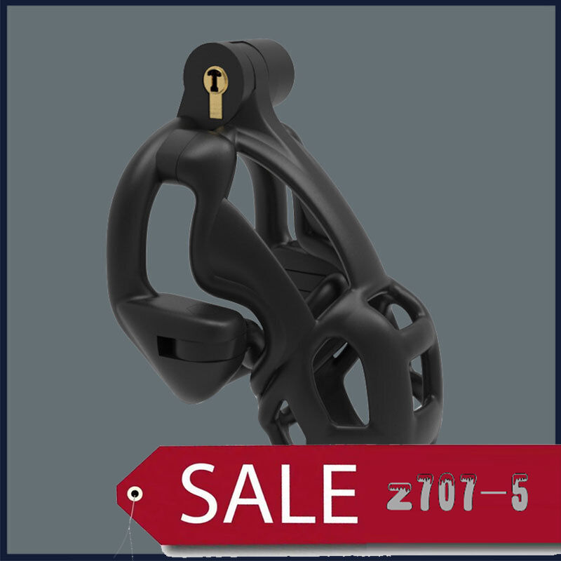 New Python Ultra Chastity Device With Double-Lock Rotatable Guardrail Ring Cages