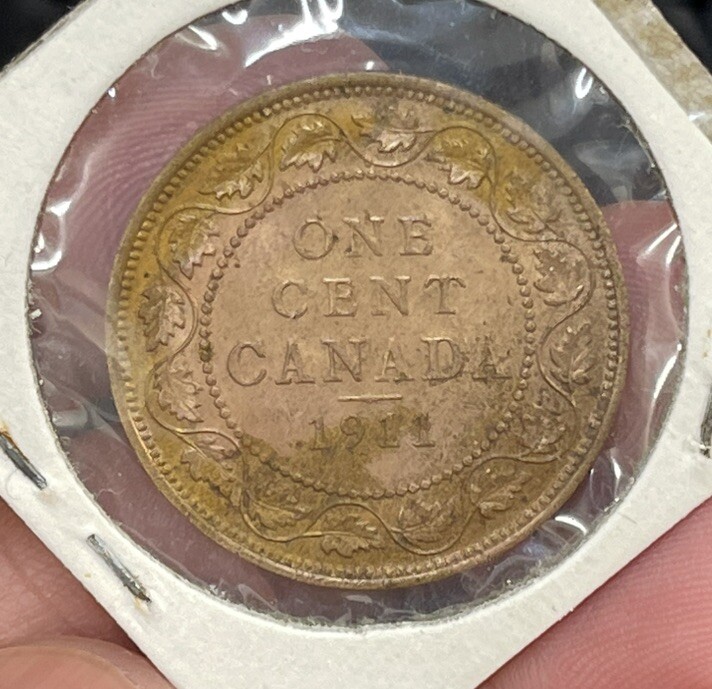 1911 Canada Large Cent Coin Excellent Condition High Value