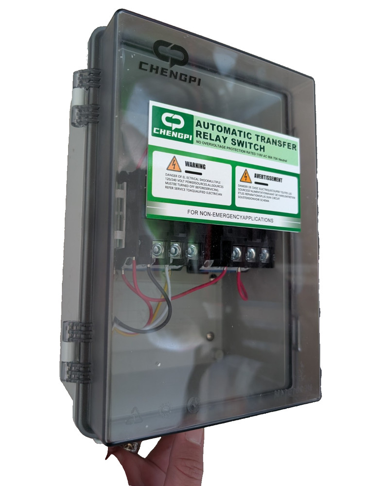 50 Amp Automatic Transfer Switch 110V RV Speedboat Campers