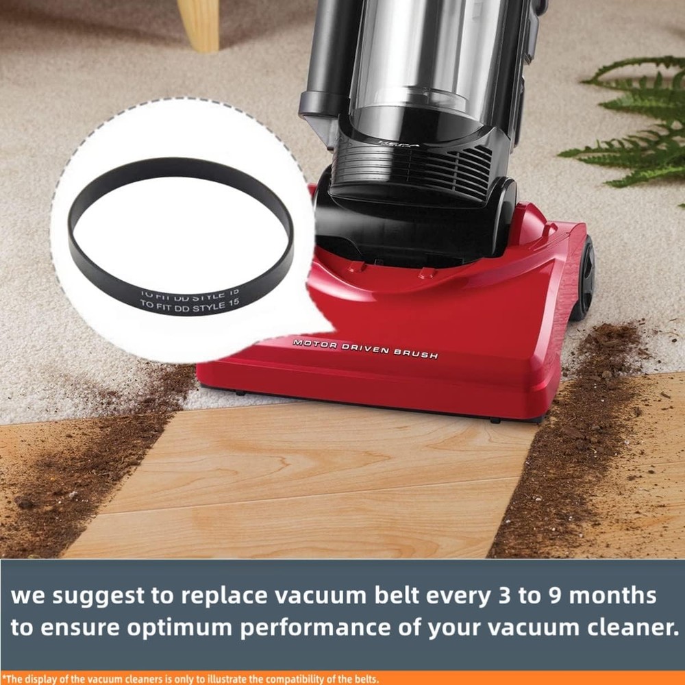 Replacement Belts for Dirt Devil Style 15 Dynamite and Power Express Black