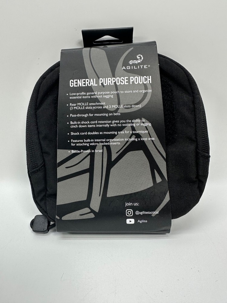 Agilite General All Purpose Pouch - Black