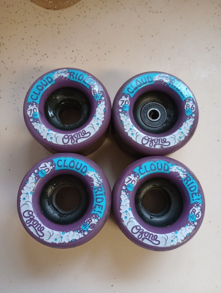 Cloud Ride Ozone 70mm 86a 4-Pack Longboard Wheels Purple