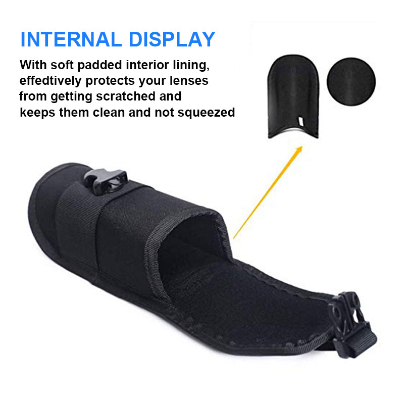 Tactical MOLLE Eyeglass Case Hard Shell Sunglasses Bag Hockproof Protective Box