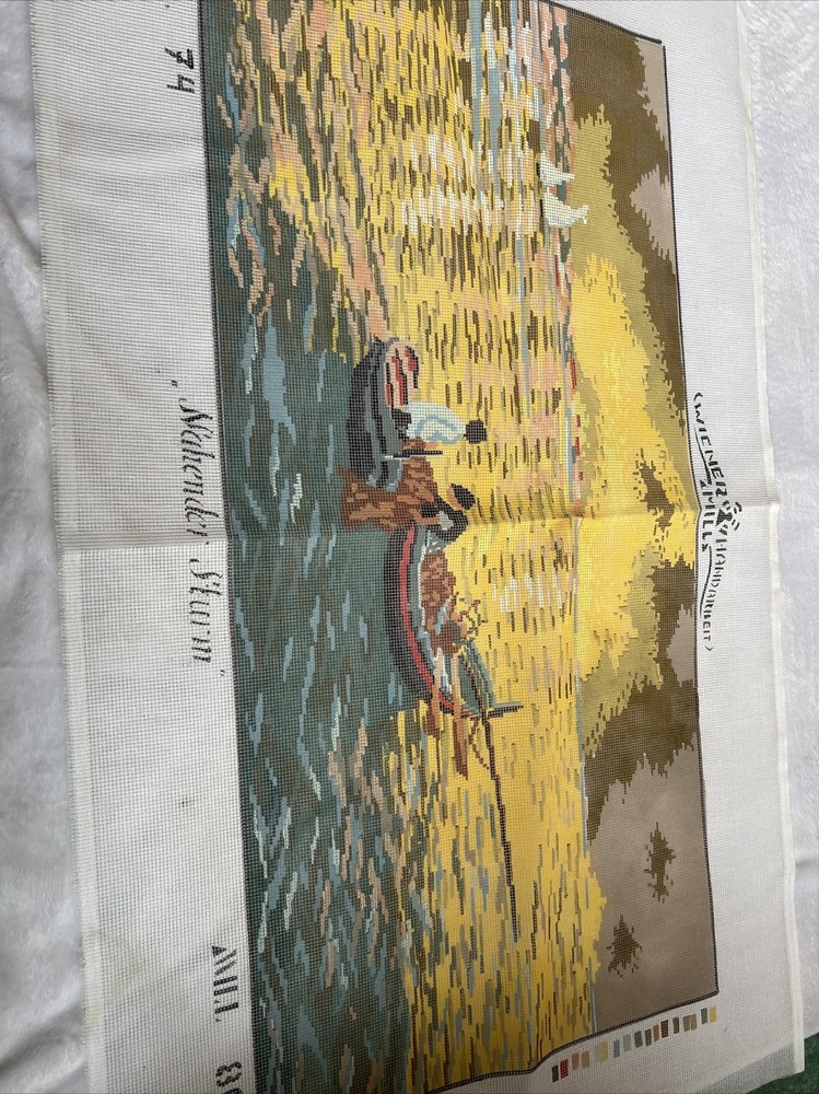 needlepoint canvas handpainted