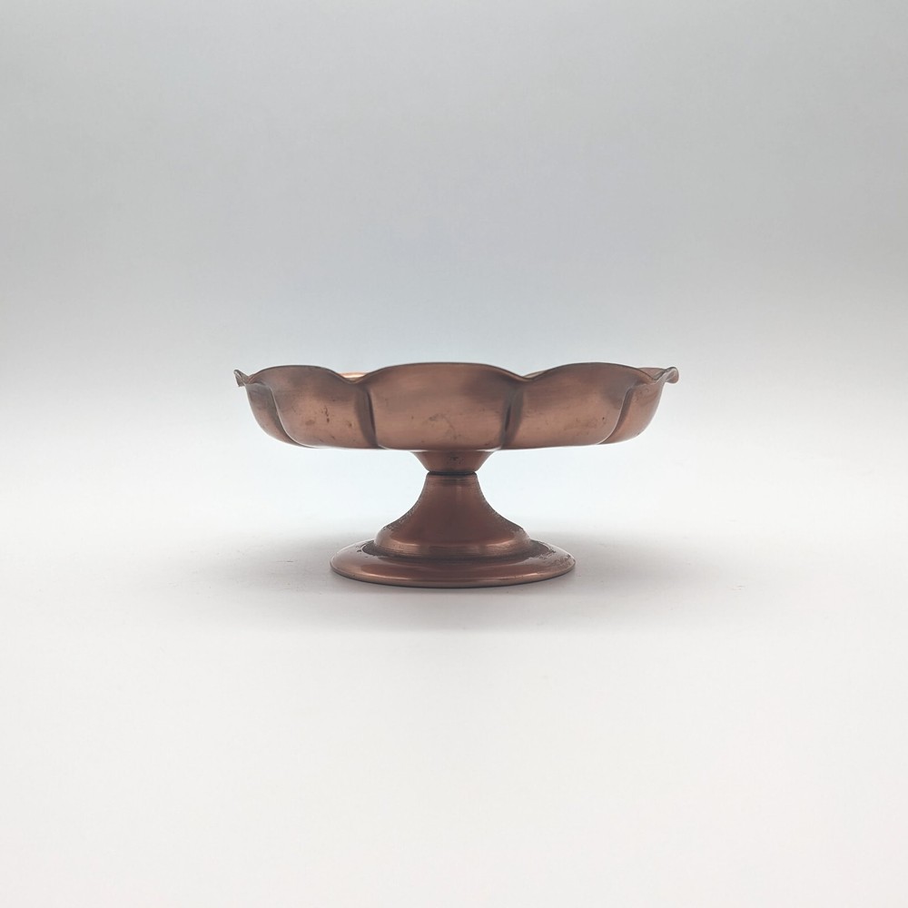 Small Copper Bowl Folded Edge - Decorative/Plant stand