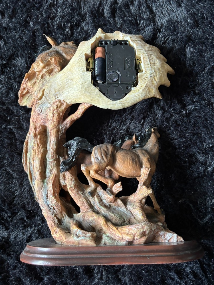 Vintage horse sculpture clock