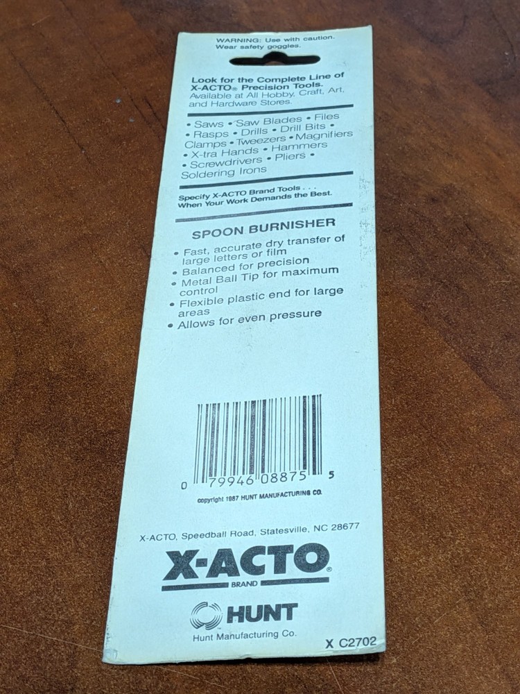 X-ACTO - #X7703 - Spoon Burnisher - NOS