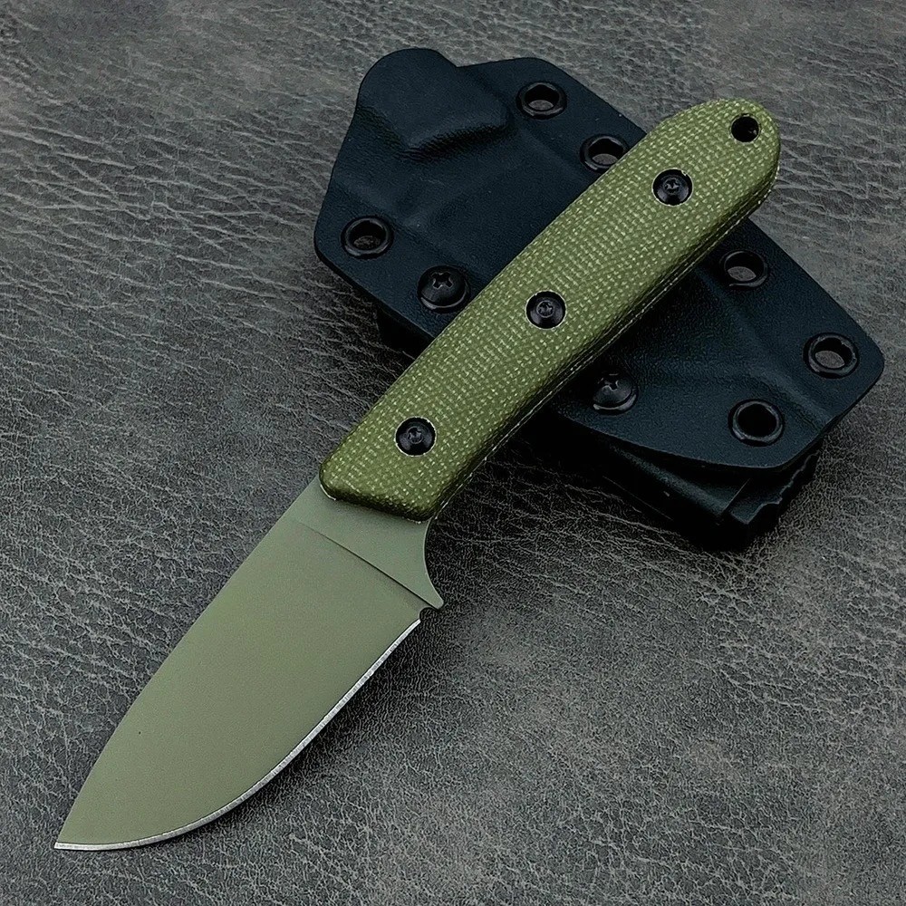 Fixed Blade Small Bushcraft Knife Field Dressing Camping Drop Point Full Tang