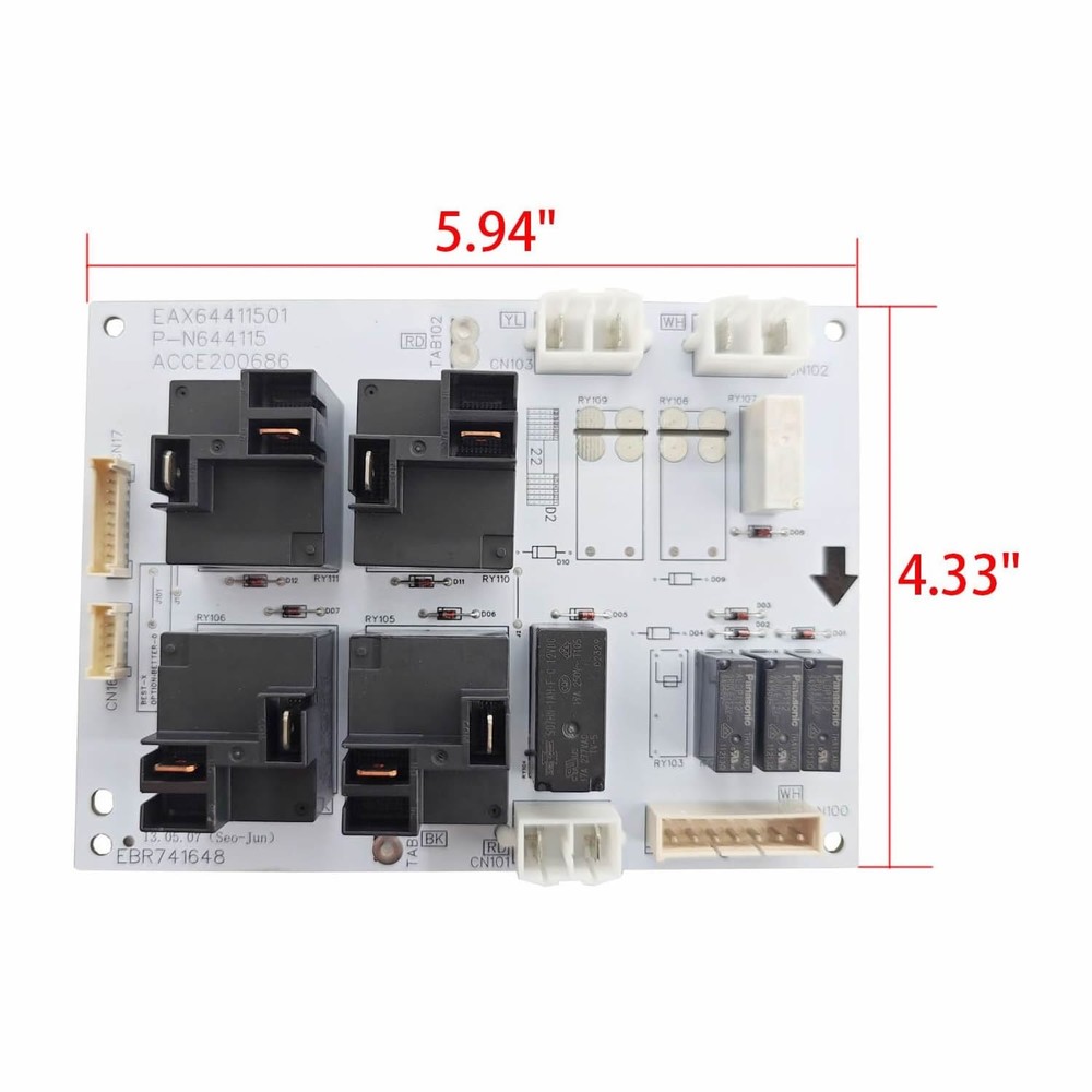 For LG Range Oven Relay Control Board PCB Assembly EBR74164805