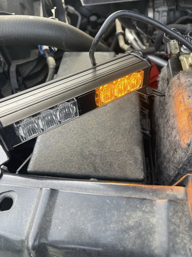 CODE 3 XT302 TWO LIGHTHEAD UNIT 12/24V AMBER/AMBER LEDS - XT302AA Tested 👍👍