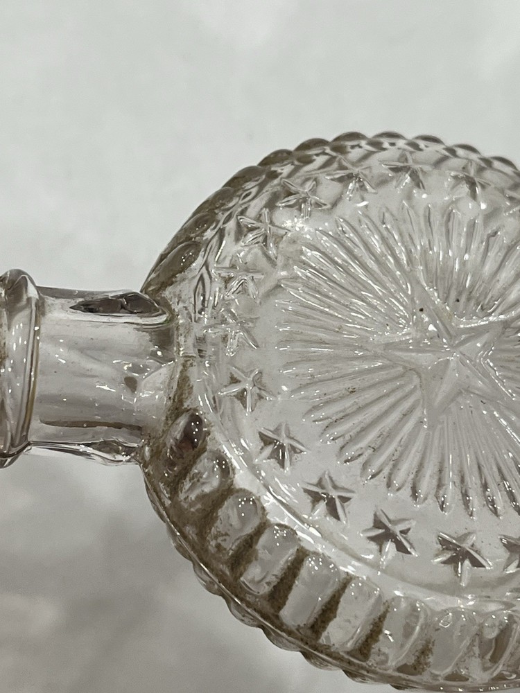 Vintage Embossed Star Perfume Bottle