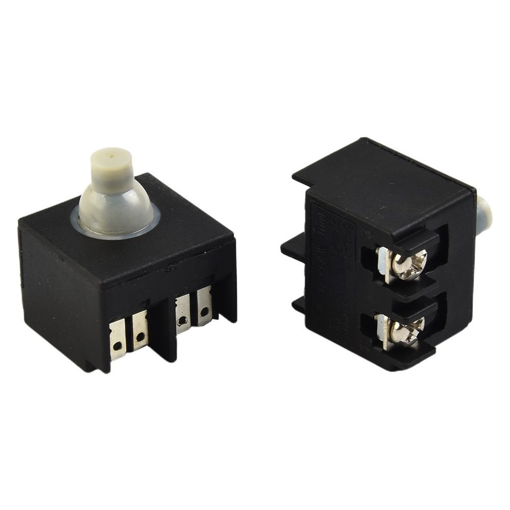 Angle Grinder Switch 100mm /4\" 250 (V) 2pcs 6 (A) Accessories Black Kit