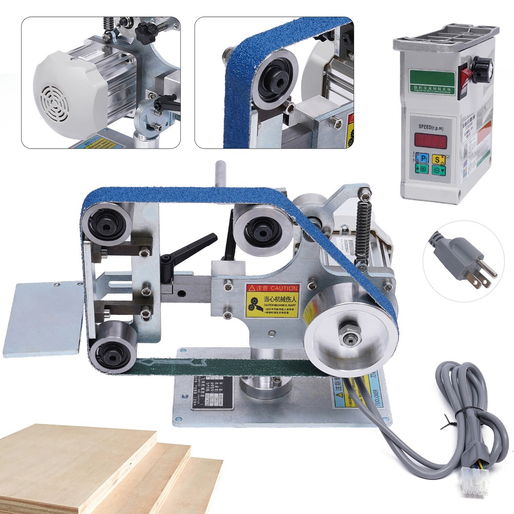 Belt Sander Bench Grinder Knife Sharpener with Large Table Polishing Sander
