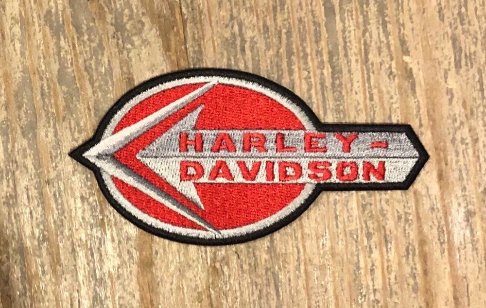 Retro Harley Davidson Motorcycle Arrow Patch