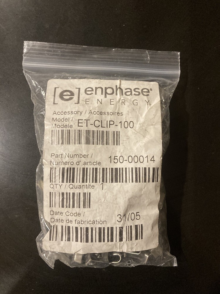 ENPHASE ET-CLIP-100 ENGAGE SOLAR CABLE CLIP (100 PACK)