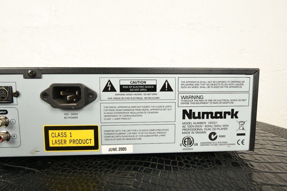 Numark HDCD1 DJ MP3 CD Player Controller Rack Mount Dual Display