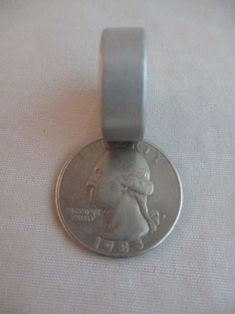 Vtg Tiny Hand Held Survival Compass with Mirror (G)