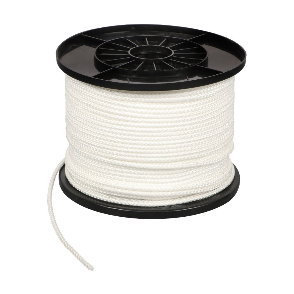 3/16 Inch x 500 Feet White Polypropylene Tying Twine Pulling Pull Line 8 Strand