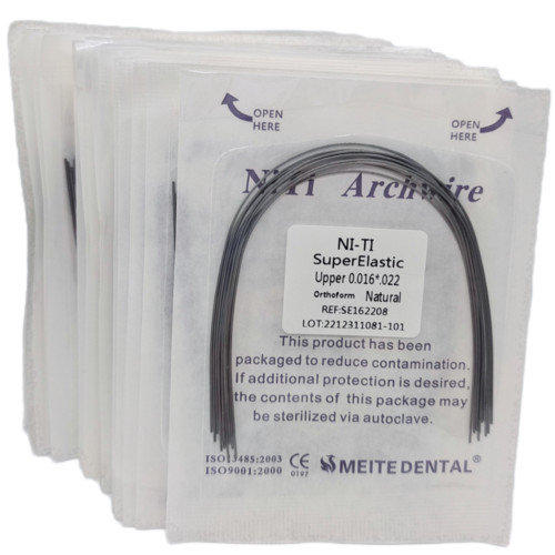 10Pack Dental Orthodontic Arch Wire Super Elastic Niti Rectangular Wires Natural