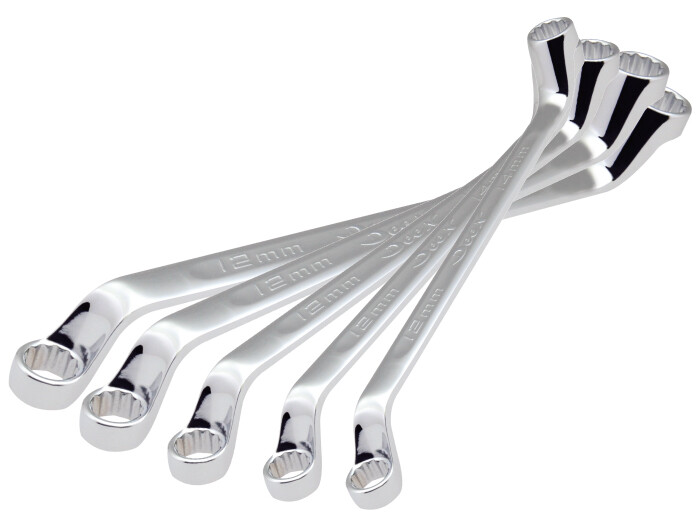 DeeN 75 ° Offset Box Wrench Set [5-piece set] DNMV7505SET