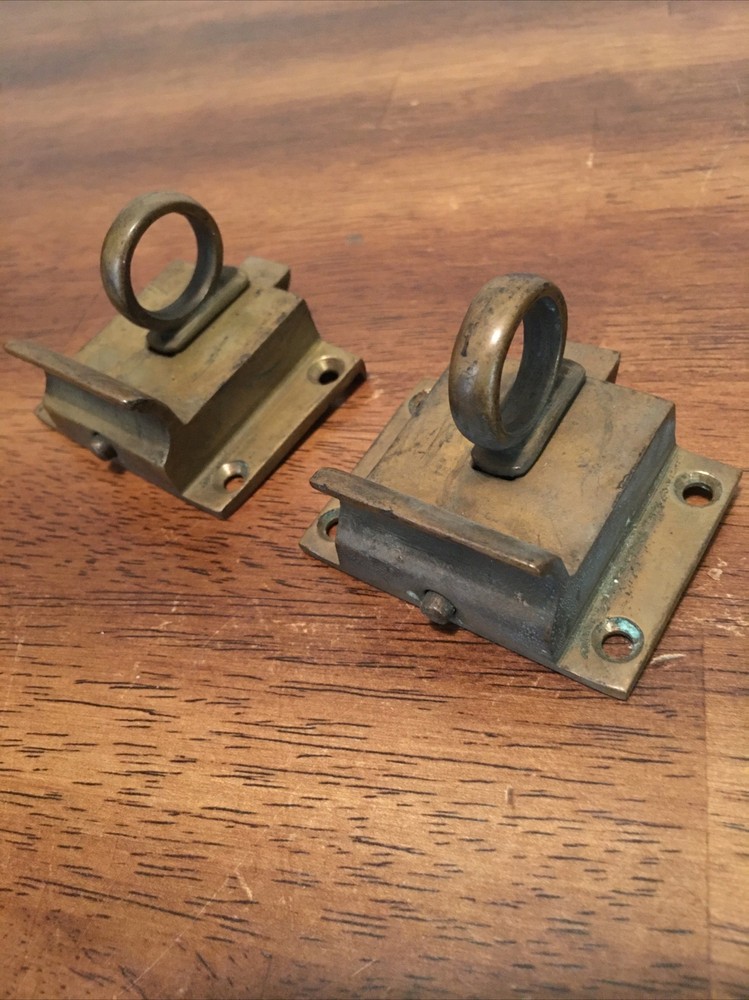 Transom Window Latch Lock Ornate Ring Brass