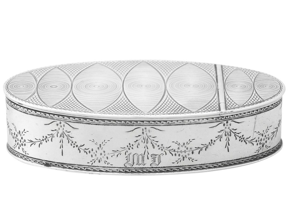 Antique Austrian Silver Table Snuff Box, 1807
