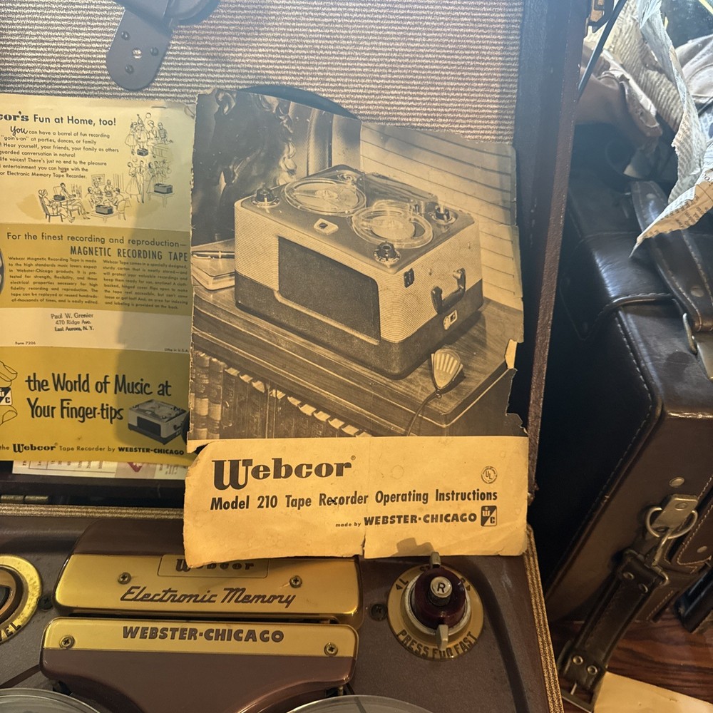 Webcor Webster-Chicago Model 210 Electronic Memory Reel-to-Reel Recorder