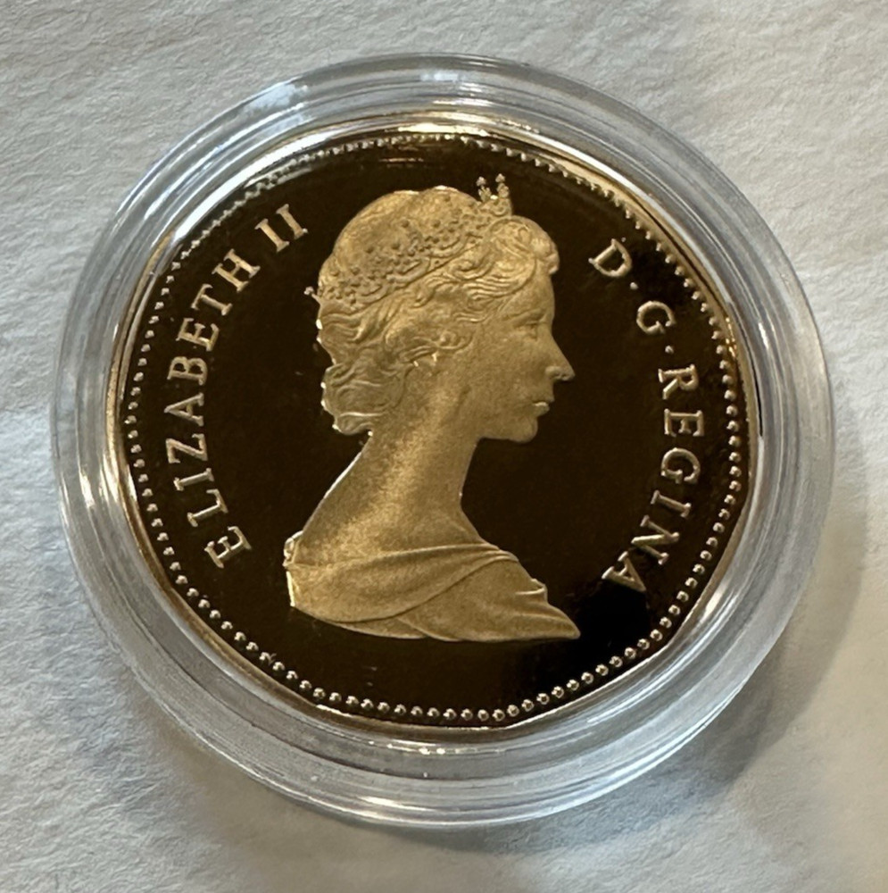 1987 $1 Proof Canada Loon Dollar with Box & COA