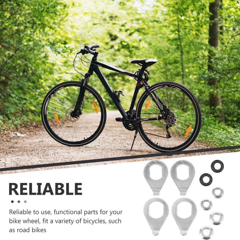 6 Sets Hub Nuts Fixed Bicycle Replacement Kit Carbon Bike Wheel Axle Nuts