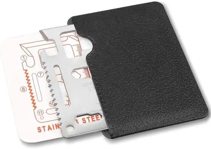 11 in 1 Wallet Multitool | Stainless Steel