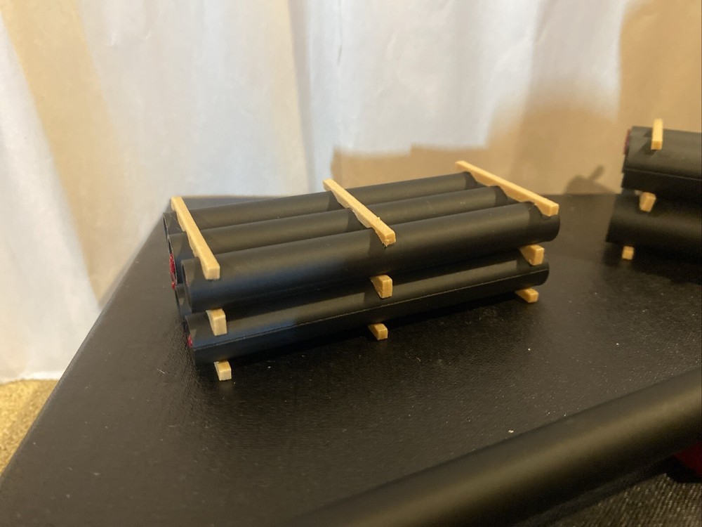 1/64 Scale 24 Inch Auger And pipe Load with Load Lumber (￼Read Please )