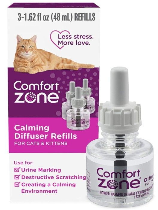 Cat, Comfort Zone Calming Diffuser Refills For Cats and Kittens (3 count)