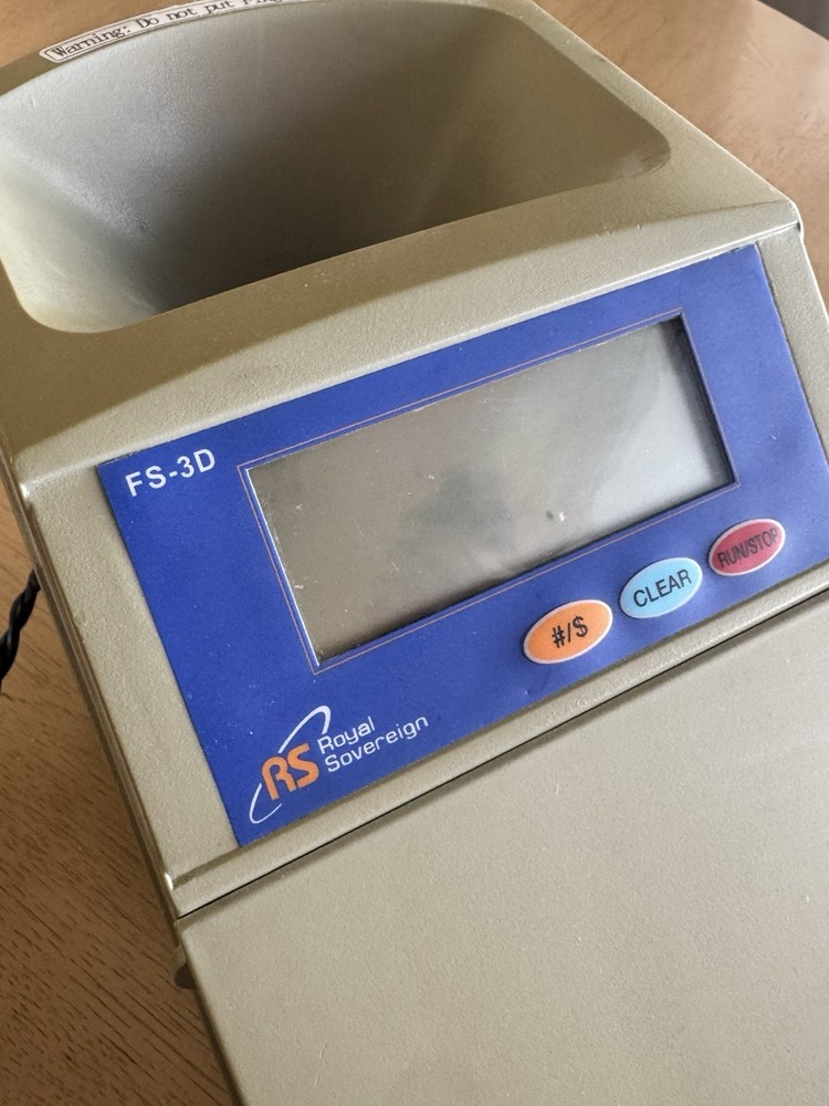 Royal Sovereign FS-3D Fast Sort Automatic Digital Coin Sorter 2003 Working Unit