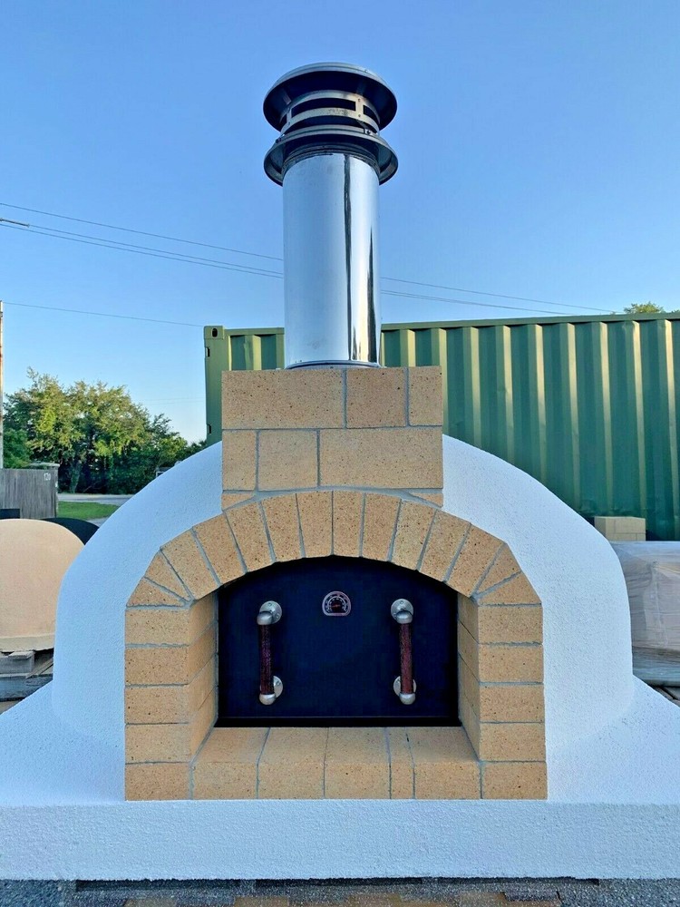 Wood Fired Pizza Oven - 43" Fire Brick Oven - 6" insulation