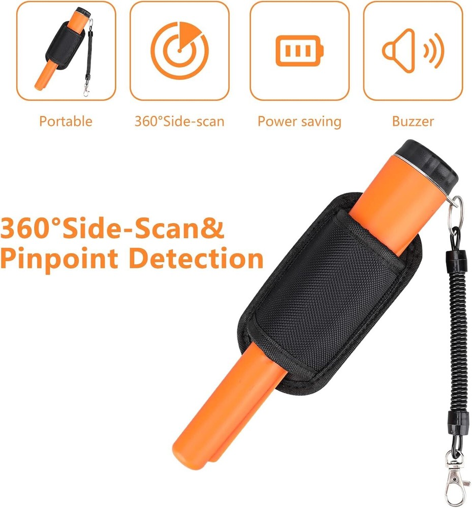 Metal Detector HandHeld Pro Pinpointer Pointer Probe Waterproof Sensitive Tester