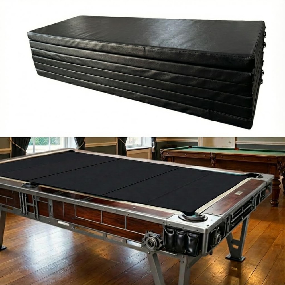 8ft Pool Table Insert - Convertible Foldable Top Transforms to Dining & Game Tab