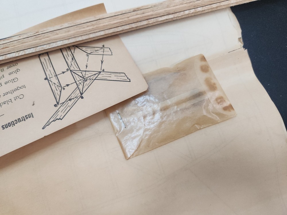 Vintage Balsa model plane kit Steve Patty Electron #1